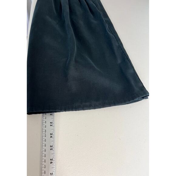 Chicos A Line Skirt Womens Size 2 US Large Smocked Back Pull On Black Casual - Picture 5 of 7